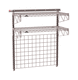 2-shelf shelving unit / wire / wall-mounted / antibacterial