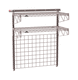 2-shelf shelving unit / wire / wall-mounted / antibacterial