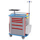 emergency trolley / medical / with IV pole / with waste bin