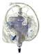 pericardial drainage set / adult / 3-chamber / with anti-reflux valve