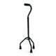 walking stick with offset handle / tripod / height-adjustable