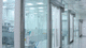 air-tight door / for the pharmaceutical industry / for clean rooms / roll-up