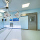 operating room door / for healthcare facilities / sliding / with glass panel