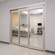 clean room door / hospital / intensive care / telescopic