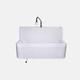 1-station surgical sink / gelcoat / polyester / knee-operated