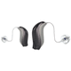mini RIC hearing aid / bluetooth® / beige / brown