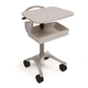 height-adjustable computer cart