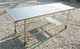 funeral dressing table / rectangular / on casters / stainless steel