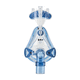 non-invasive artificial ventilation mask / gel / adjustable / transparent