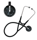 cardiology stethoscope / single-head / stainless steel