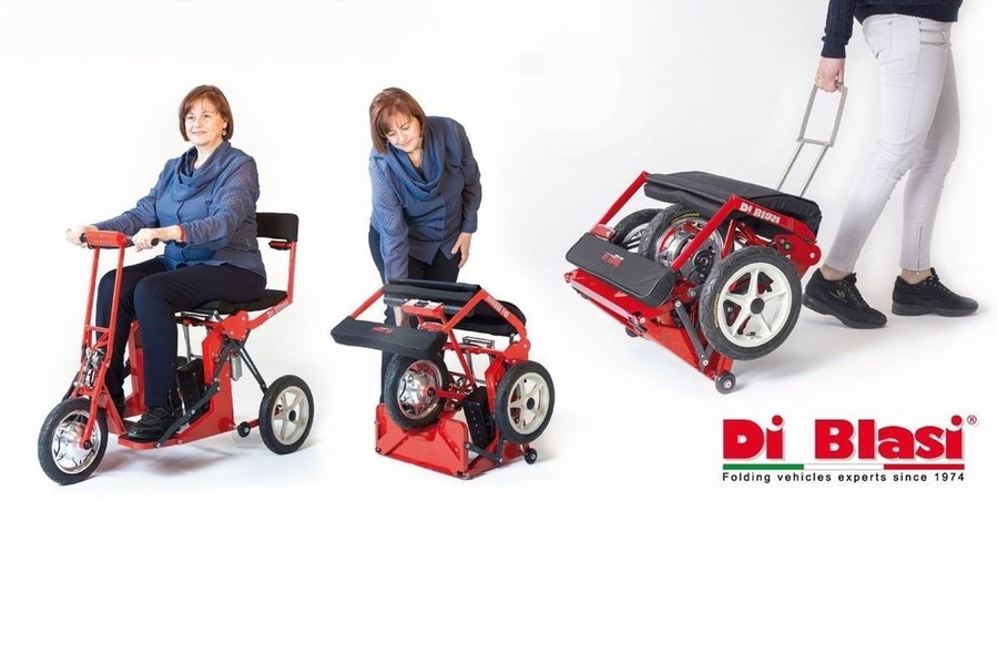 di blasi r30 folding electric italian tricycle scooter