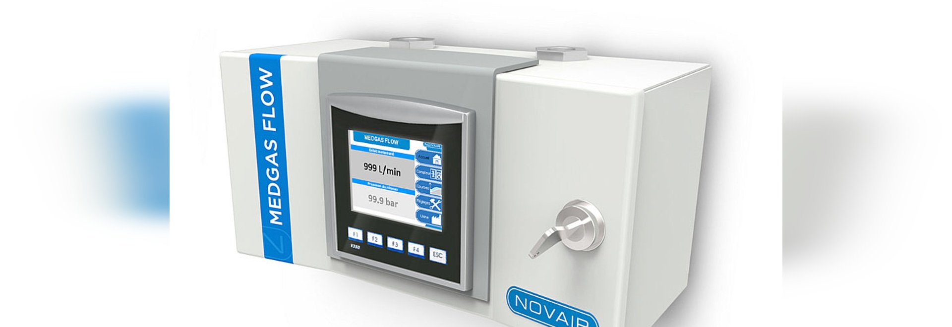 NEW MEDICAL GAS FLOW MONITORING SYSTEM MEDGAS FLOW Novair Oxyplus