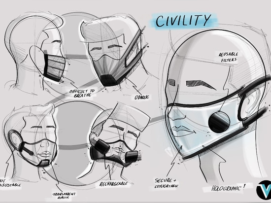 “One of the challenges for us was to ensure the transparent mask did not fog up while being worn. We found a solution through great filtration, which allows enough air to circulate around the mask,...