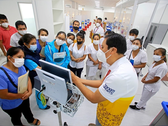 Briefing of the hospital staff