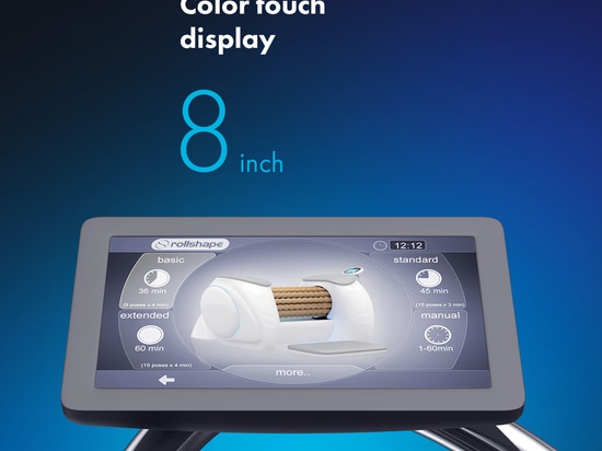 Rollshape comes with 8-inch color touch screen with intuitive interface