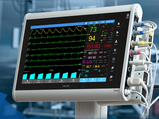 Patient monitor UM 300 with connected UniPort modules