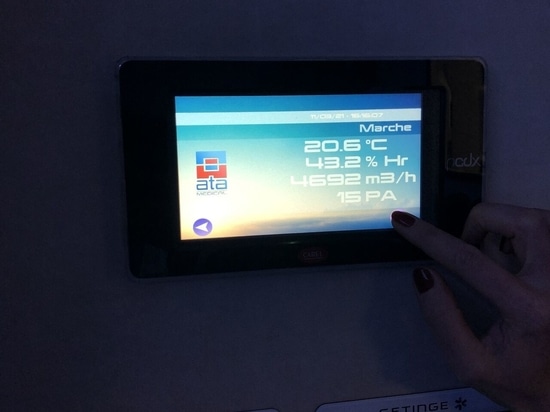 In-room touch screen