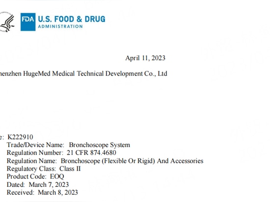 Congratulations on our company obtaining the FDA certificate.