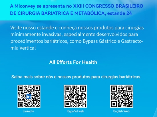 Miconvey will participate in XXIII BRAZILIAN CONGRESS OF BARIATRIC AND METABOLIC SURGERY, Booth: 24