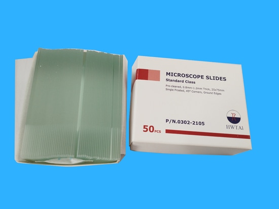 Microscope slides 45 °  Packaging: 50 Pcs/box