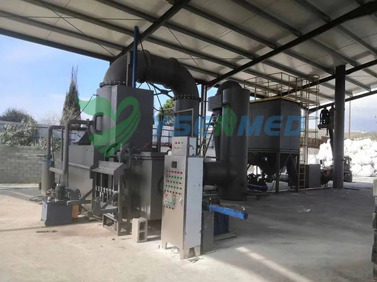 YSENMED medical waste incinerator with gas purification system installed in Cyprus