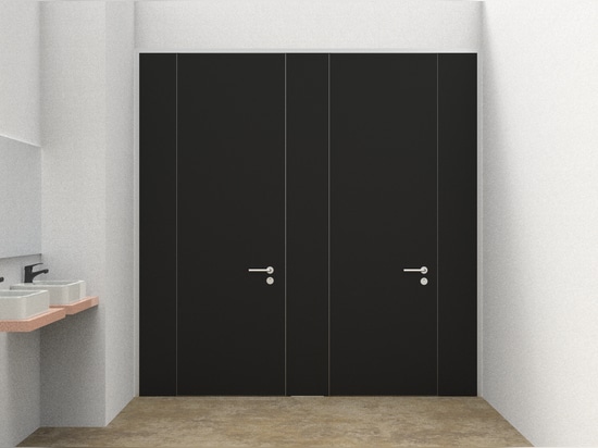 Bathroom cubicles in sandwich panels