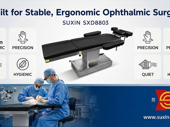 The SUXIN SXD8803 Electric Ophthalmic Operating Table is designed to support both precision and ergonomics in microsurgical environments.