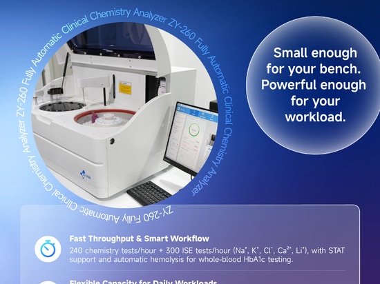 Designed Small. Delivers More. Meet the Upgraded ZY-260 3.0 Biochemistry Analyzer
