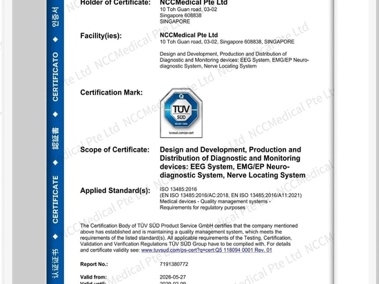 NCC Medical Strengthens Global Market Readiness with Dual CE MDR Certification