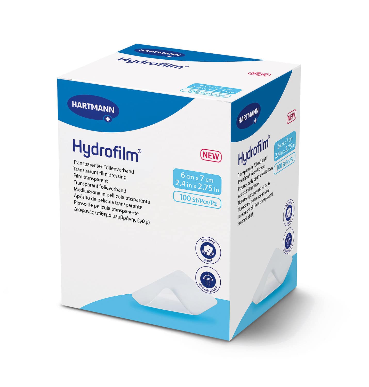 ポリウレタン皮膚包帯 - Hydrofilm® - Hartmann - 無菌 / 通気性の良い