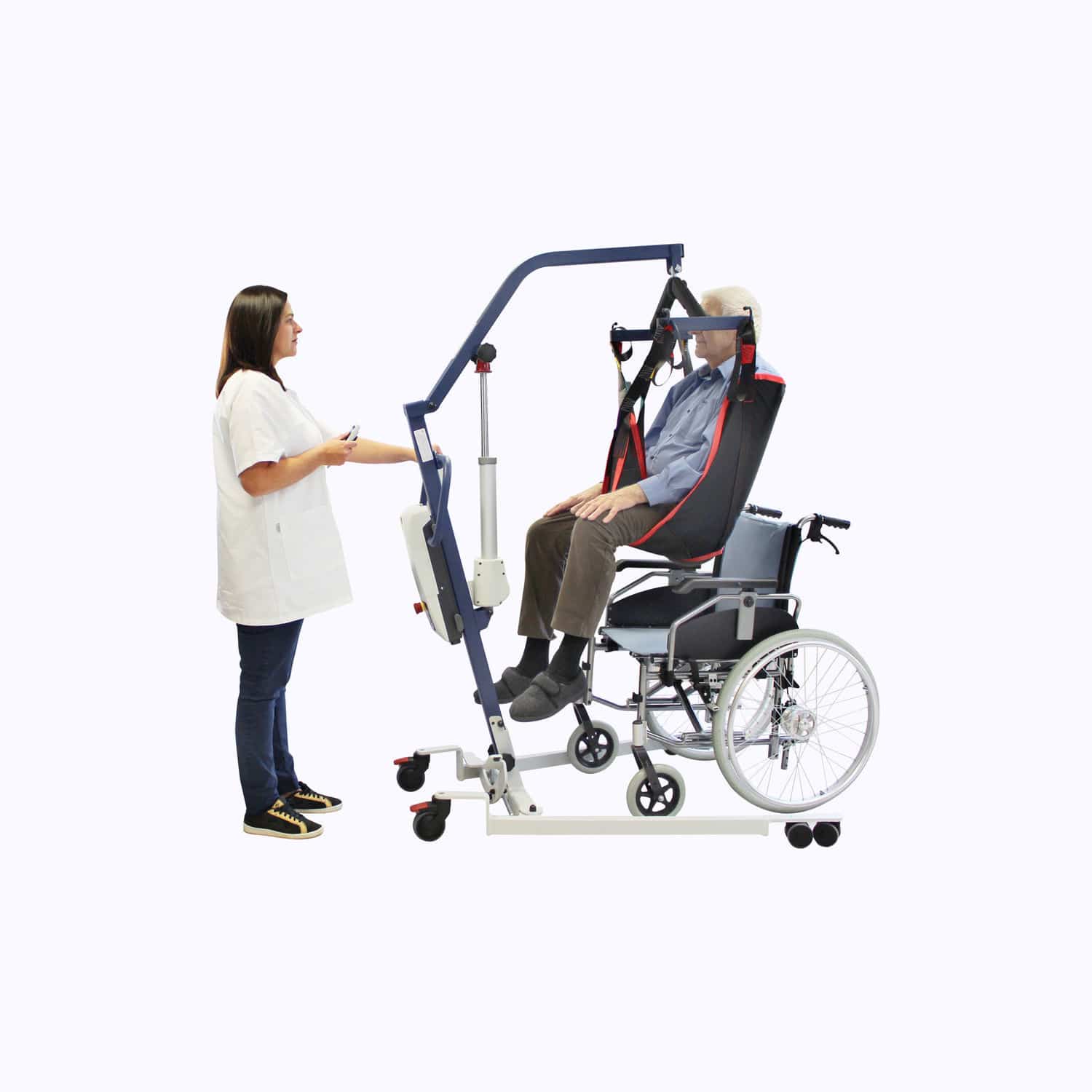 電動式介護リフト - FLYER PLUS - Nausicaa Medical - キャスター付き