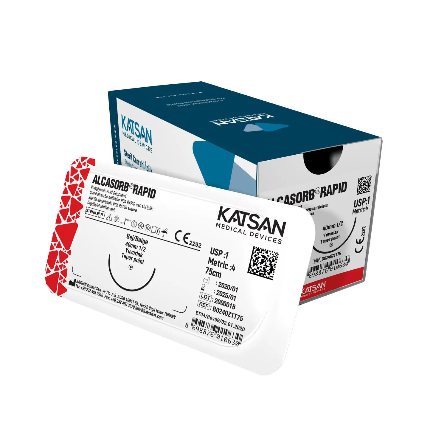 短期吸収性縫合糸 - ALCASORB® RAPID - KATSAN Medical