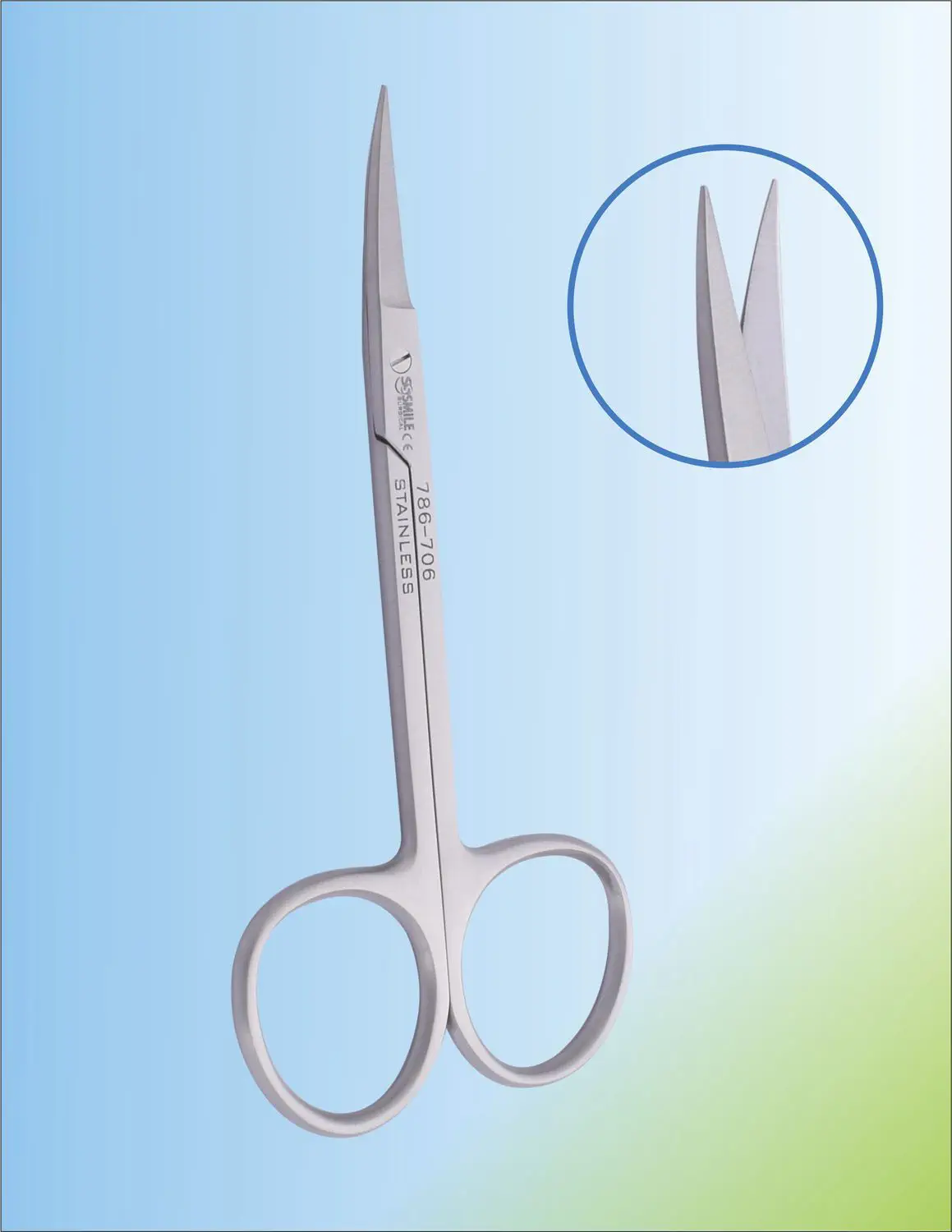 縫合ハサミ - SSI 786-706 - Smile Surgical Ireland Limited - 解剖