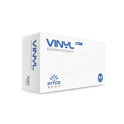 INTCO 医用PVC検査手袋　5ケース ビニール製手袋 - VG-101, - INTCO Medical - 医療用 / パウダーフリー