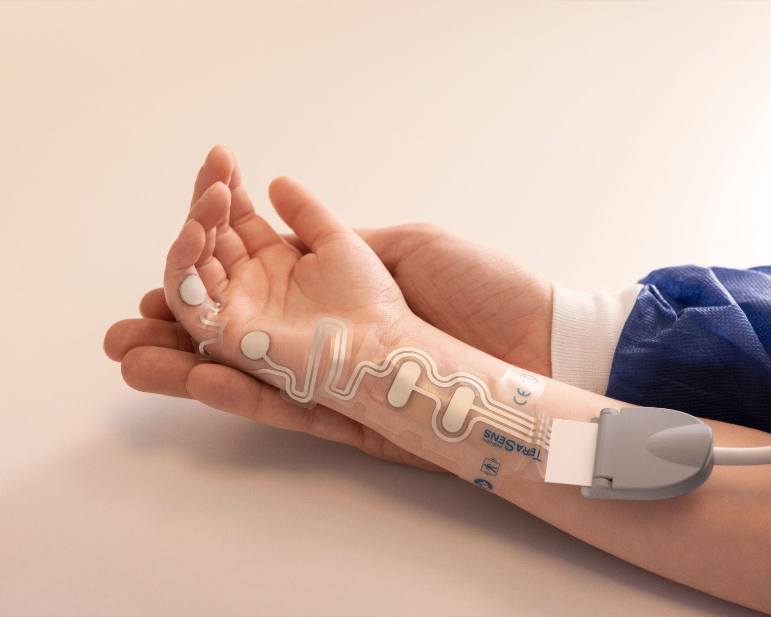 ※シリアルコード未使用　脊椎エコーのすべて 刺激電極 - TetraSens - Senzime - 子供用 / EMG / ストレート型