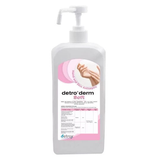 80%手指消毒剤 - Detro Derm Soft - Detro Healthcare - 500mL / 250mL / 100ml