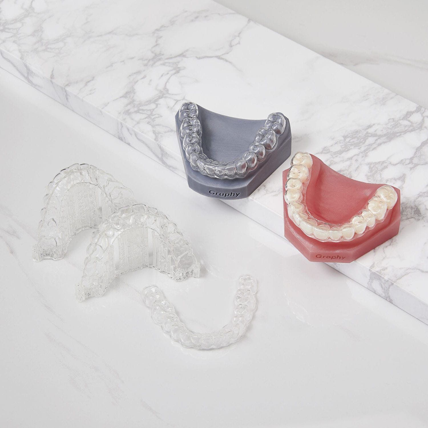 3Dプリント用歯科材料 - TC-85DA series - GRAPHY - 歯列矯正 / 白 / 透明