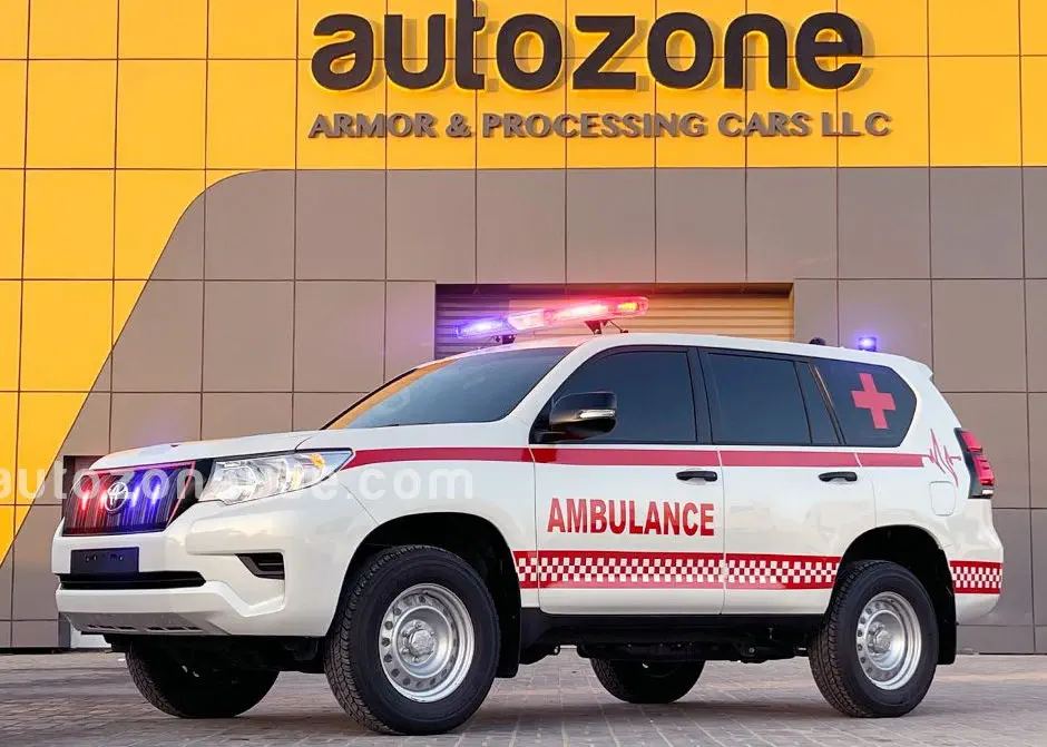 酸素療法付き救急車 - Toyota Prado - AUTO ZONE ARMOR AND