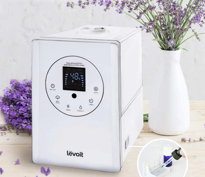 Amazon.co.jp: Levoit (レボイト) 加湿器 大容量 6L ~25畳 【進級モデル】 上から給水 スマホ Alexa対応 ハイブリッド  加熱式 超音波式 630ml/h 卓上 アロマ 自動モード 静音 連続50時間 家庭 業務用 LV600S ホワイト : ホーム＆キッチン