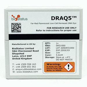溶液試薬 - DRAQ5™ - BioStatus - 染料 / 研究用 / 組織学用