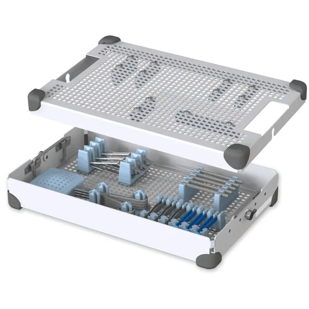 A2 INSTRUSAFE 滅菌トレイ 滅菌トレー コンテナ 2点まとめ売り 医療器具用滅菌トレー - InstruSafe® - DTR Medical