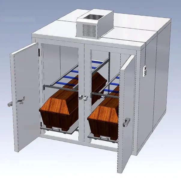 棺用遺体安置棚 - KZS 40/400 - KUGEL medical GmbH & Co. KG - 4体