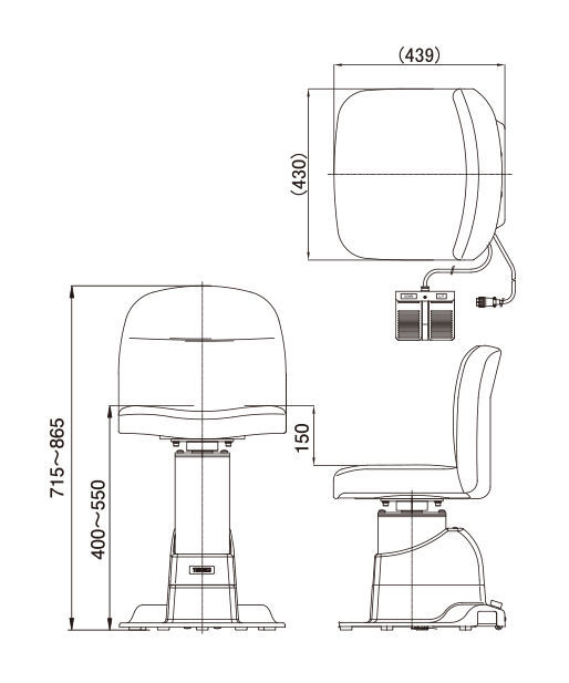 眼科 タカギセイコー 電動小椅子 CR-650