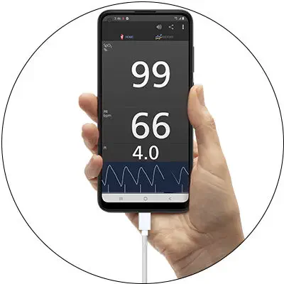 手持ち型パルスオキシメータ - iSpO2® Rx - Masimo - 医療用