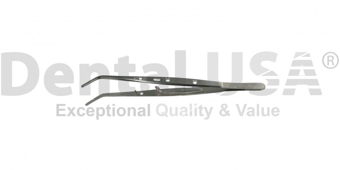 診断用歯科用ピンセット 6515 Power Dental USA 湾曲 / 自動クローズ