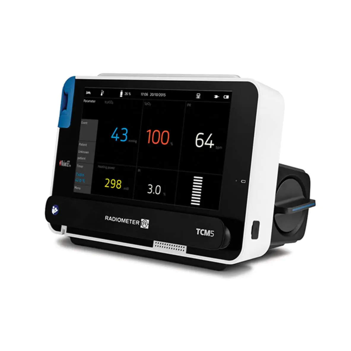経皮的患者モニター Tcm5 Basic Radiometer Medical 心拍数 Resp Tcpco2