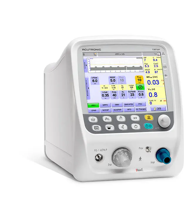 救急用人工呼吸器 - fabian HFO - ACUTRONIC Medical Systems