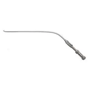 内視鏡外科用手術器具 3.5㎜ インラインハンドル持針器 左曲 24㎝ 7-7632-03 鏡視下持針器 Y型ステンレスハンドル 針角度自動 溝