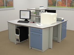 シェルブ付き実験台 1