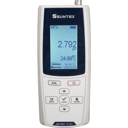 実験用pHメーター - TS-250 - Suntex Instruments - 携帯用 / 防水・防塵性能